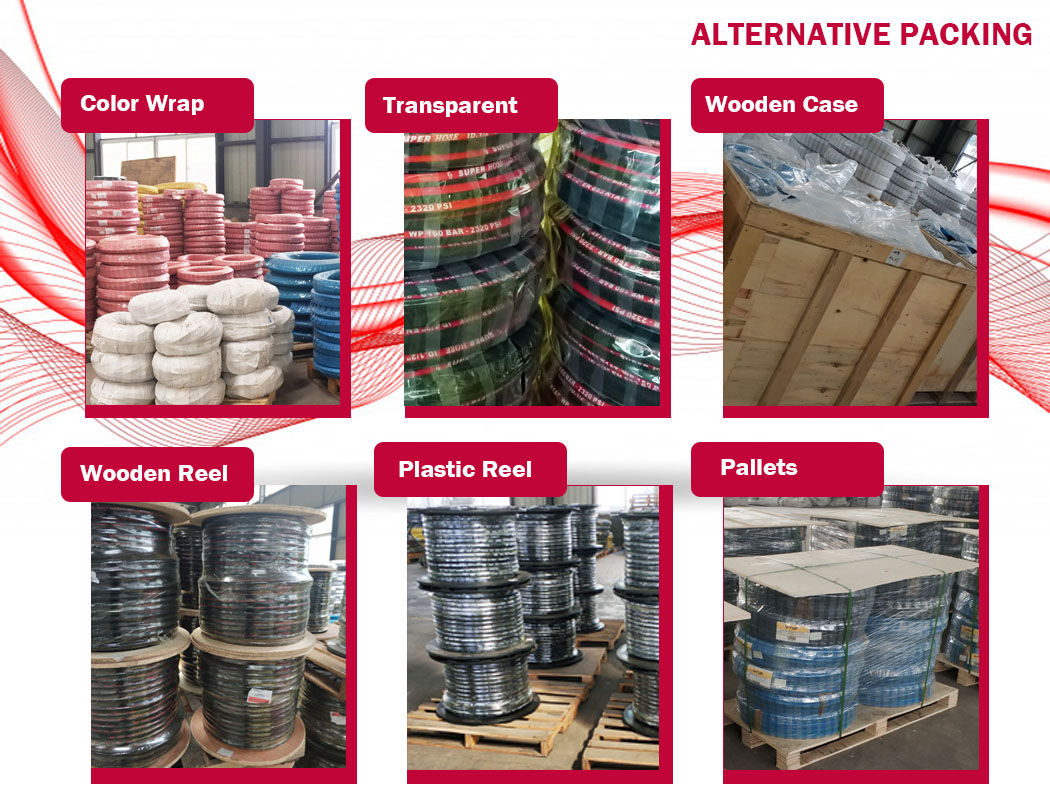 flexible high pressure steam hose HYDRAULIC HOSE 1SN-5