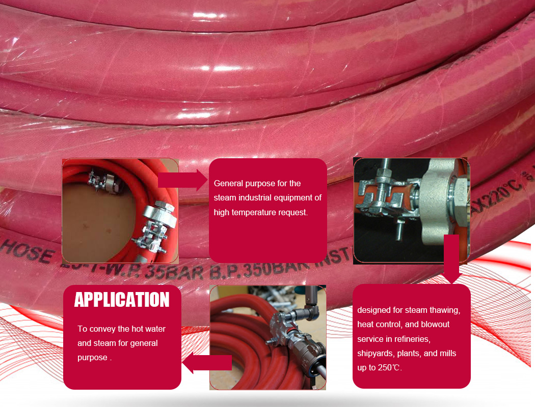 high pressure steam hose pipe STEAM HOSE -4