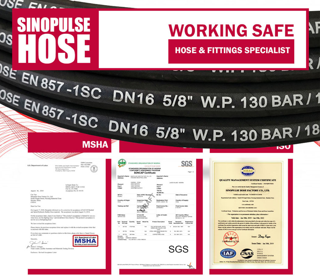 hydraulic hose en857 1sc-4