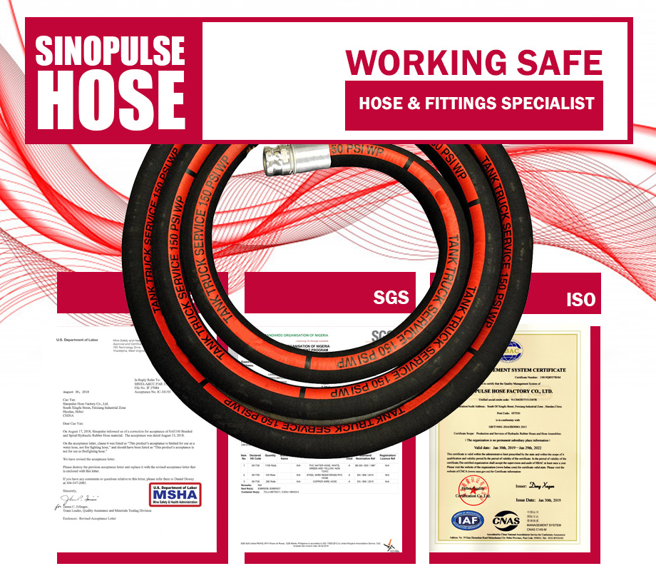 Tank Truck Rubber Hose 300 PSI Tank Truck Rubber Hose 300 PSI