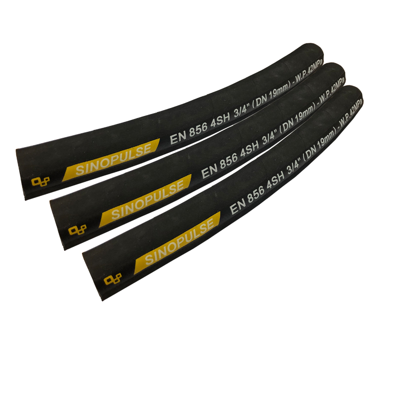 DIN EN856 4SH Four Steel Wire Spiral Hydraulic Hose DIN EN856 4SH Four Steel Wire Spiral Hydraulic Hose